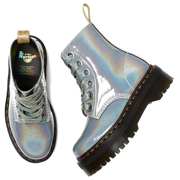 Dr Martens Vegan Molly Rainbow Platform 